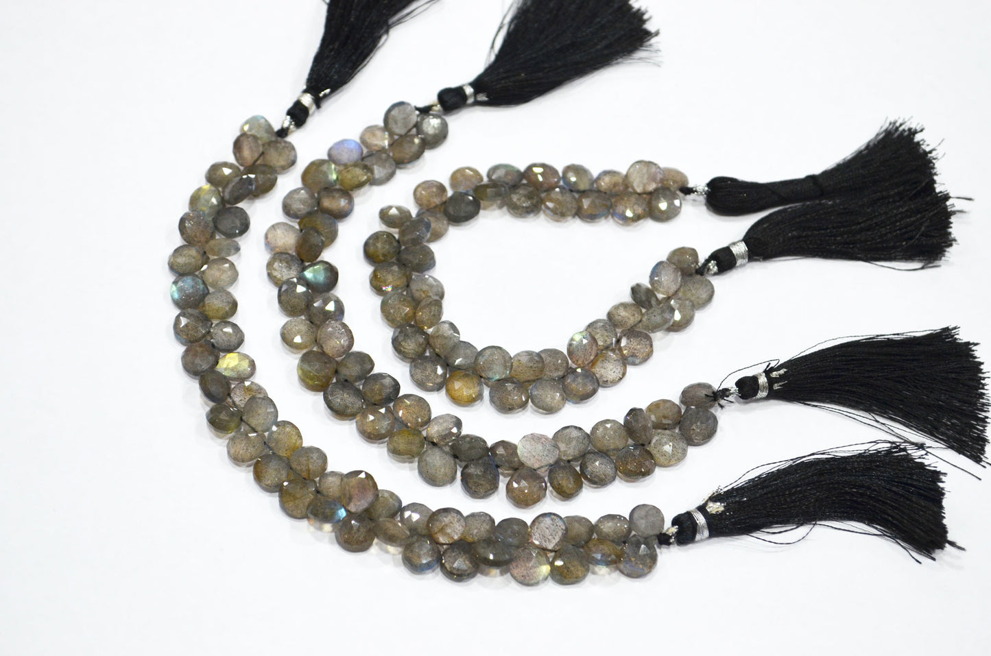 Labradorite Heart Shape Beads , Sold By Strand , 7 Inches , 8x8 - 8.50x8.50 mm , 32332
