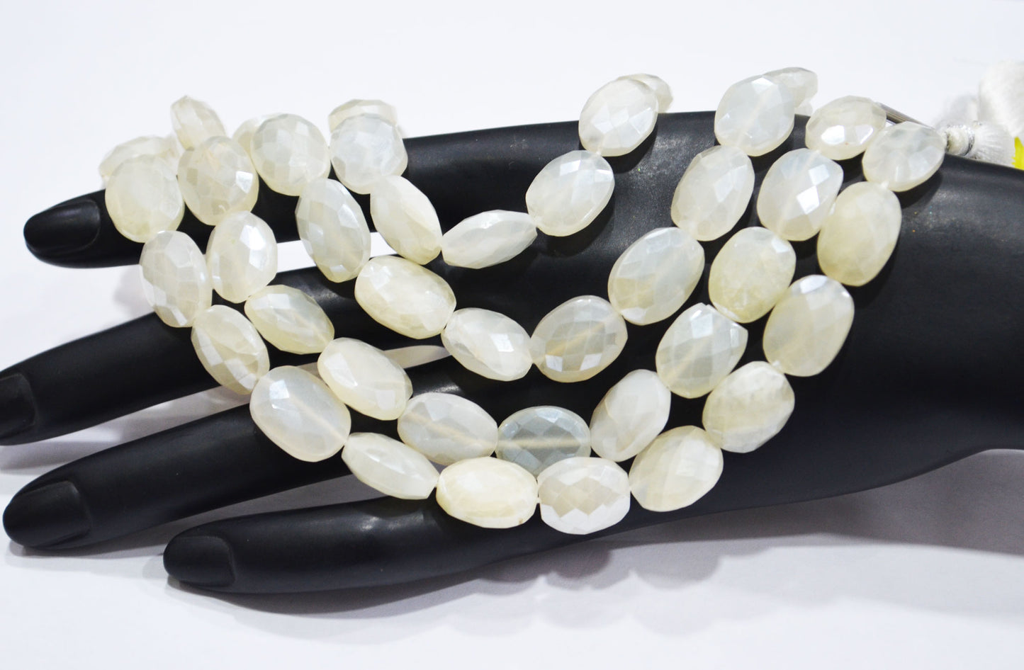 Mystic White Moonstone Oval Shape Beads , Sold By Strand , 16 Inches , 10.50x13 - 11x15 mm , 32334