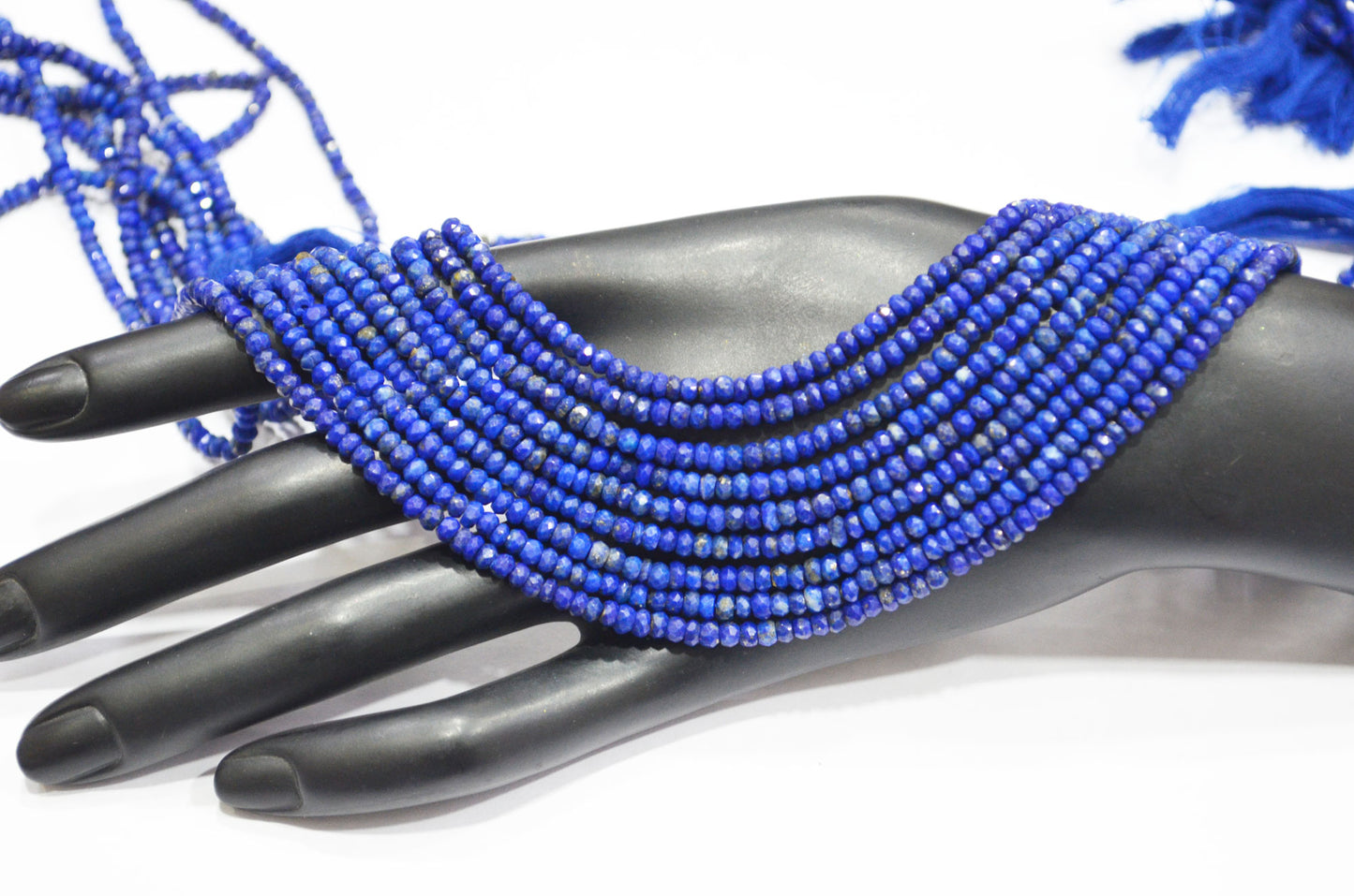 Natural Lapis Lazuli Rondelle Shape Beads , Sold By Strand , 3.50 mm , 13 Inches , 32338