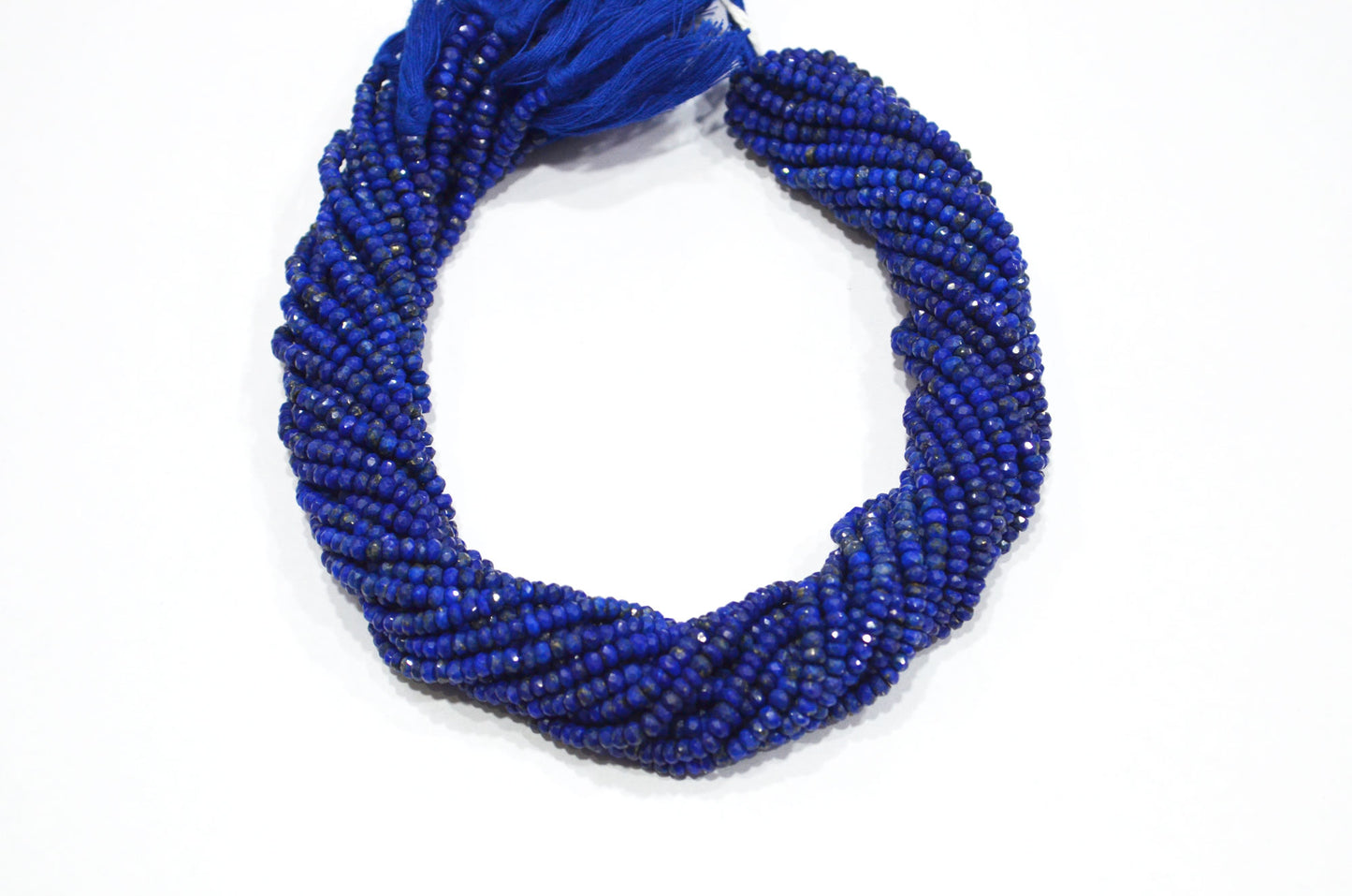 Natural Lapis Lazuli Rondelle Shape Beads , Sold By Strand , 3.50 mm , 13 Inches , 32338