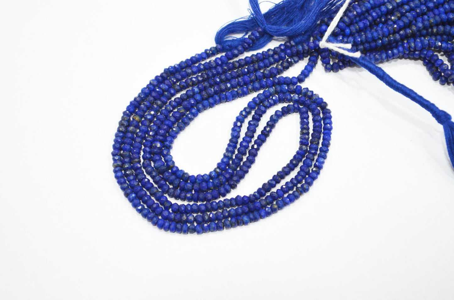 Natural Lapis Lazuli Rondelle Shape Beads , Sold By Strand , 3.50 mm , 13 Inches , 32338