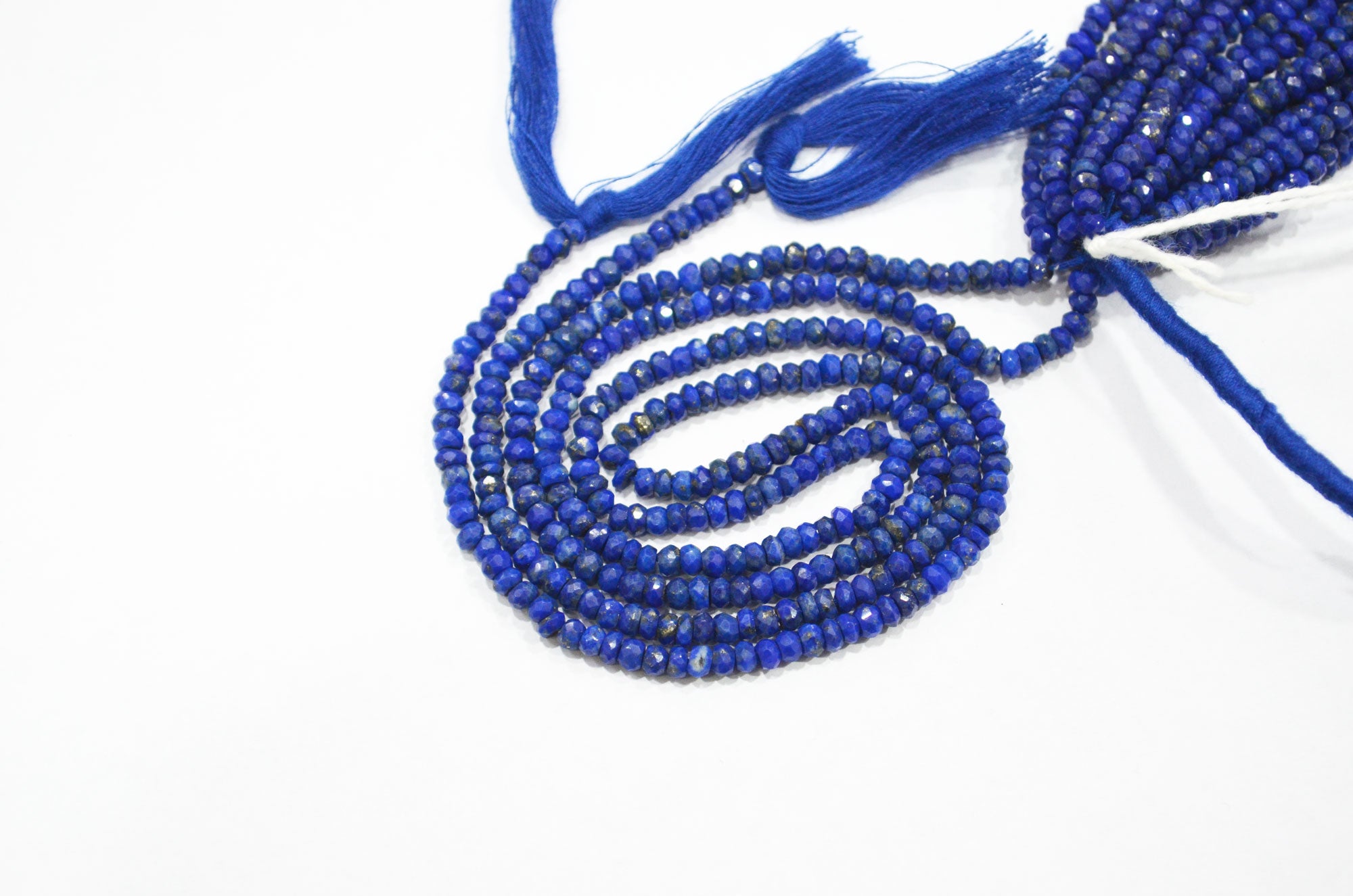 Natural Lapis Lazuli Rondelle Shape Beads , Sold By Strand , 3.50 mm , 13 Inches , 32338