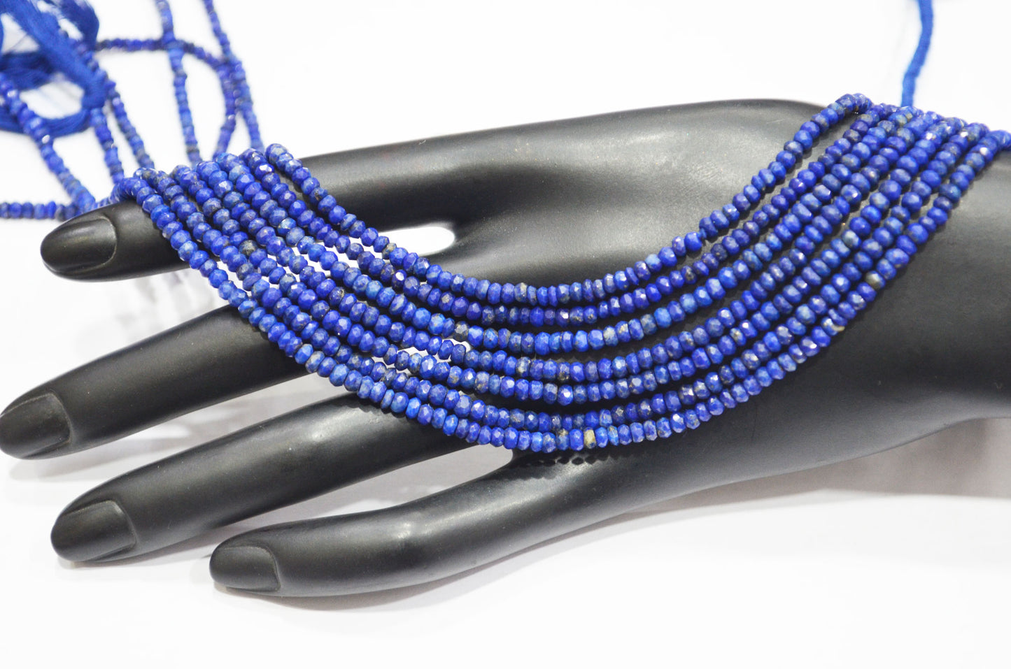 Natural Lapis Lazuli Rondelle Shape Beads , Sold By Strand , 3 - 3.25 mm , 13 Inches , 32340