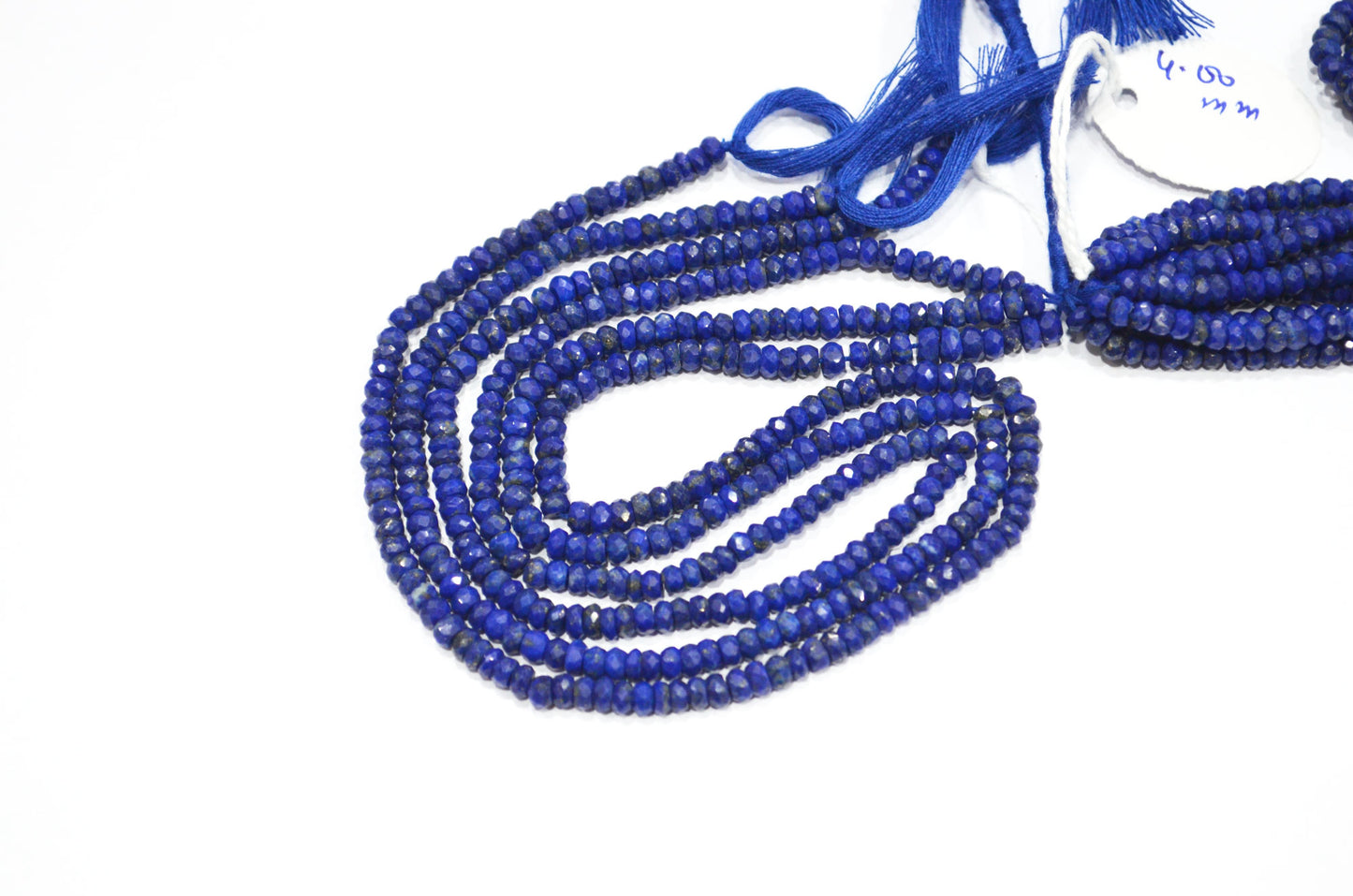 Natural Lapis Lazuli Rondelle Shape Beads , Sold By Strand , 4 - 4.25 mm , 13 Inches , 32341