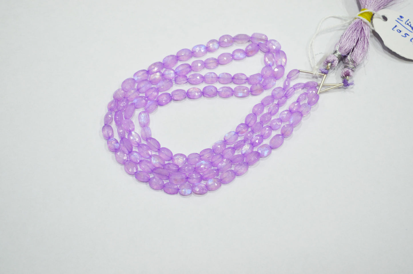 Mystic Lavender Coated Rainbow Moonstone Oval Shape Beads , Sold By Strand , 16 Inches , 4x6 - 5x7 mm , 32361