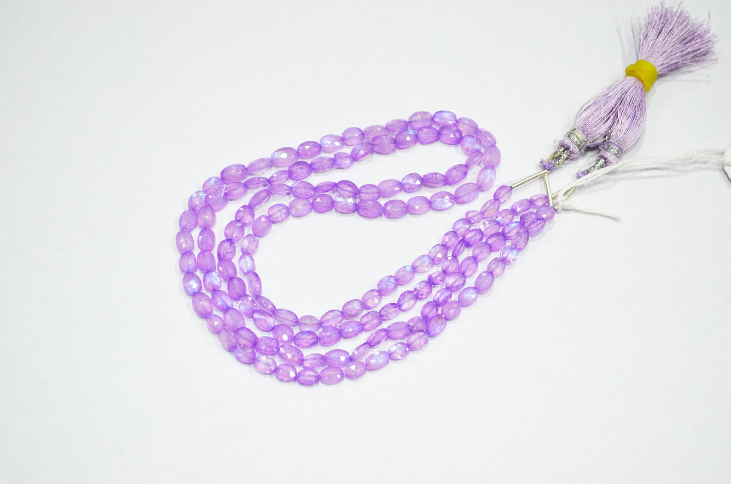 Mystic Lavender Coated Rainbow Moonstone Oval Shape Beads , Sold By Strand , 16 Inches , 4x5 - 4.50x7 mm , 32362