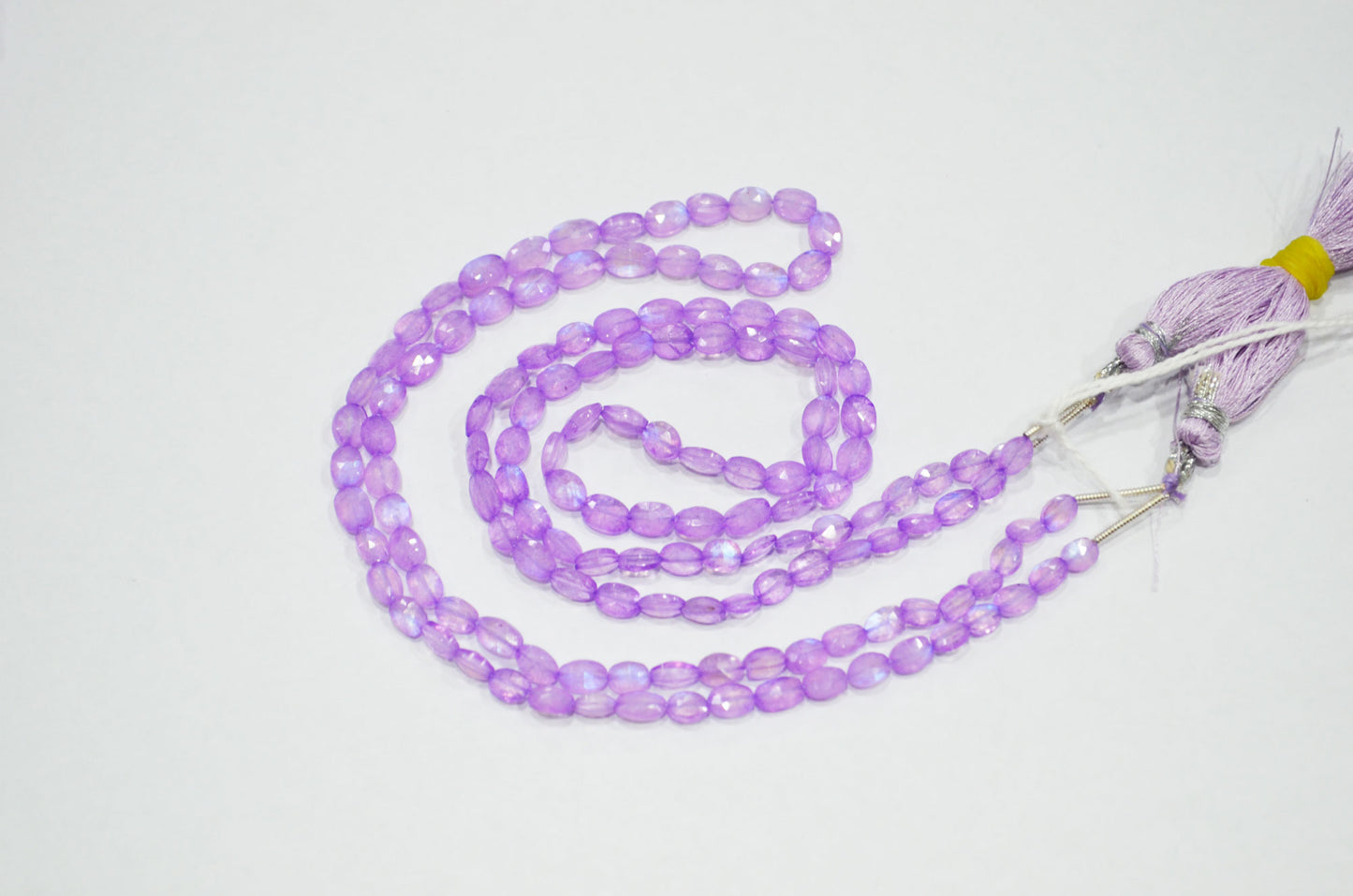 Mystic Lavender Coated Rainbow Moonstone Oval Shape Beads , Sold By Strand , 16 Inches , 4x5 - 4.50x7 mm , 32362