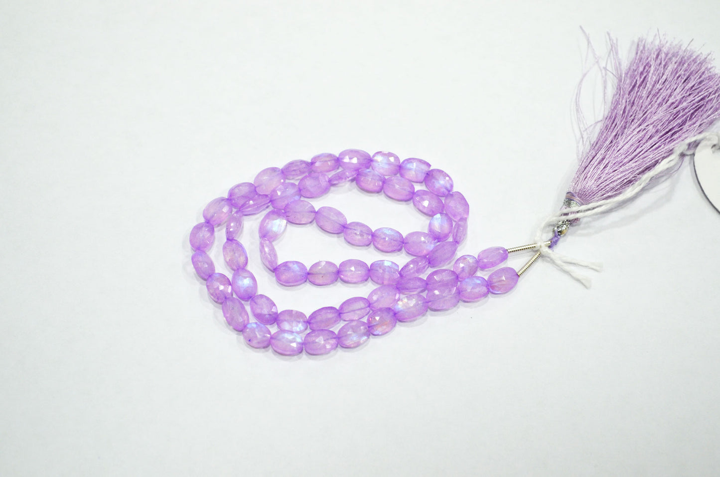 Mystic Lavender Coated Rainbow Moonstone Oval Shape Beads , Sold By Strand , 16 Inches , 5x6.50 - 6x8 mm , 32363