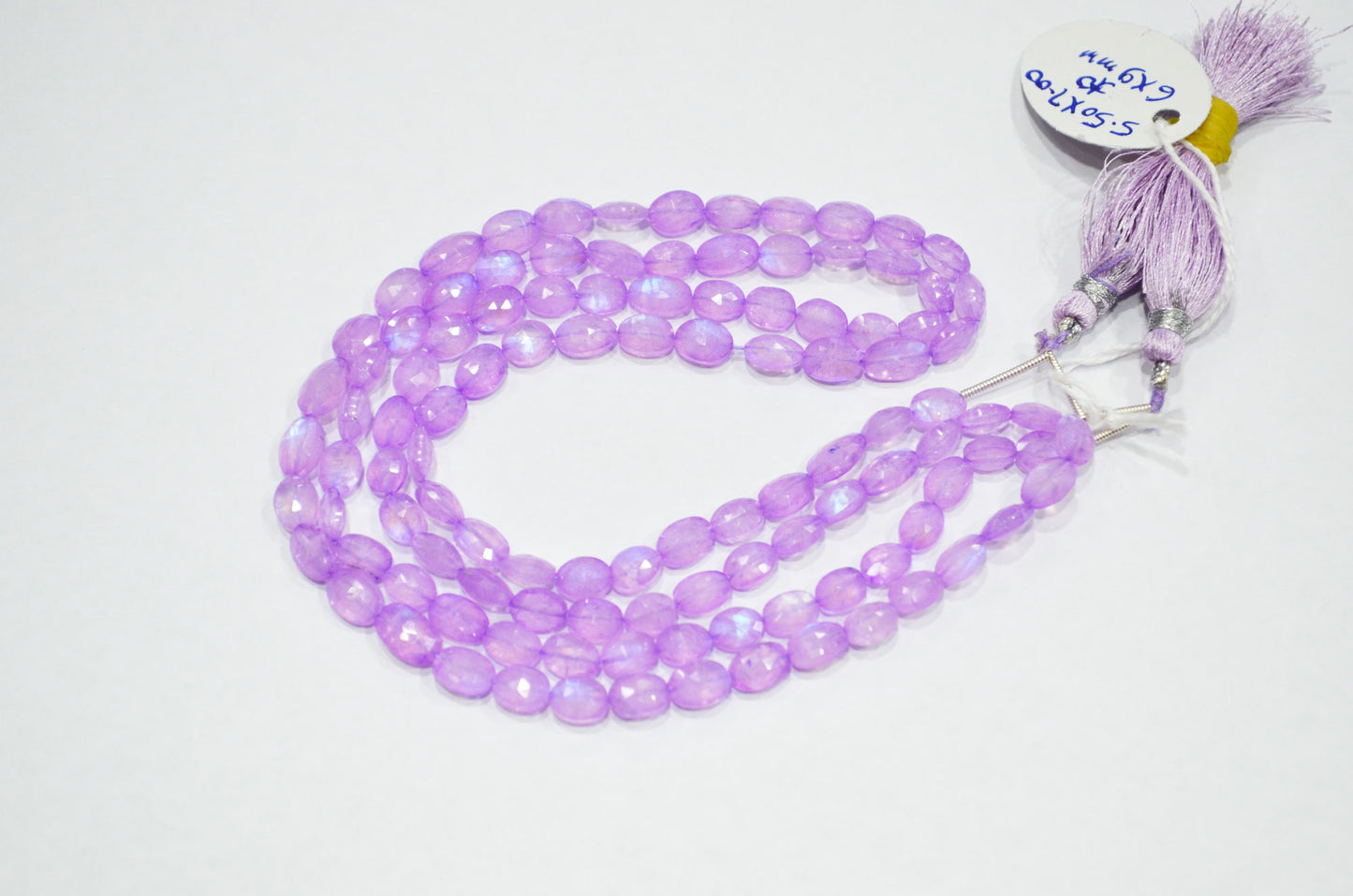 Mystic Lavender Coated Rainbow Moonstone Oval Shape Beads , Sold By Strand , 16 Inches , 5.50x7 - 6x9 mm , 32364