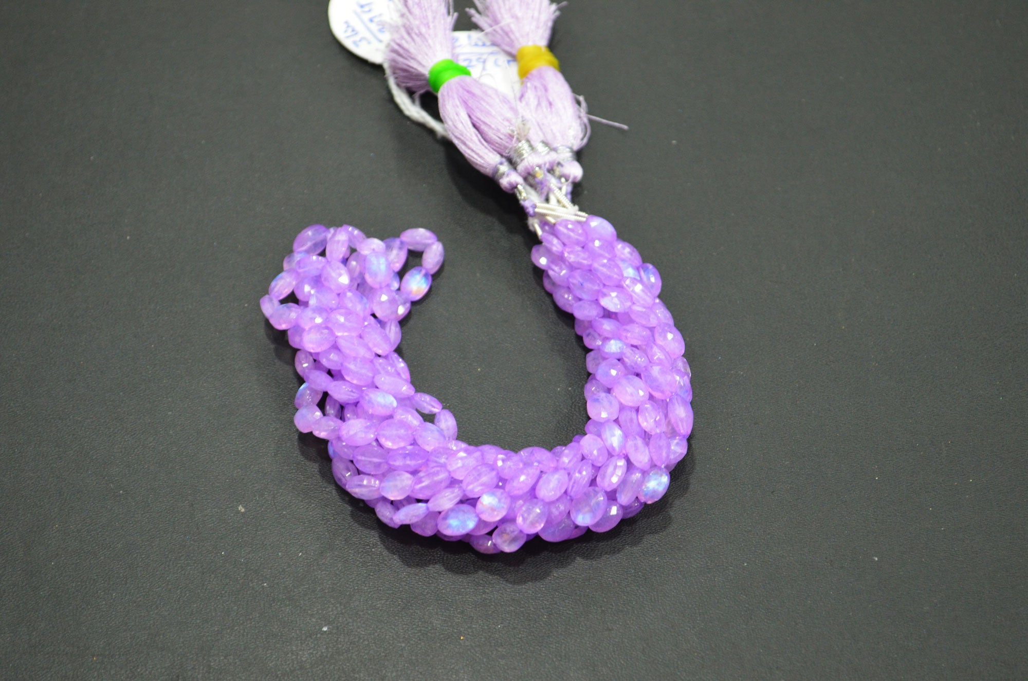 Mystic Lavender Coated Rainbow Moonstone Oval Shape Beads , Sold By Strand , 16 Inches , 5.50x7 - 6x9 mm , 32364