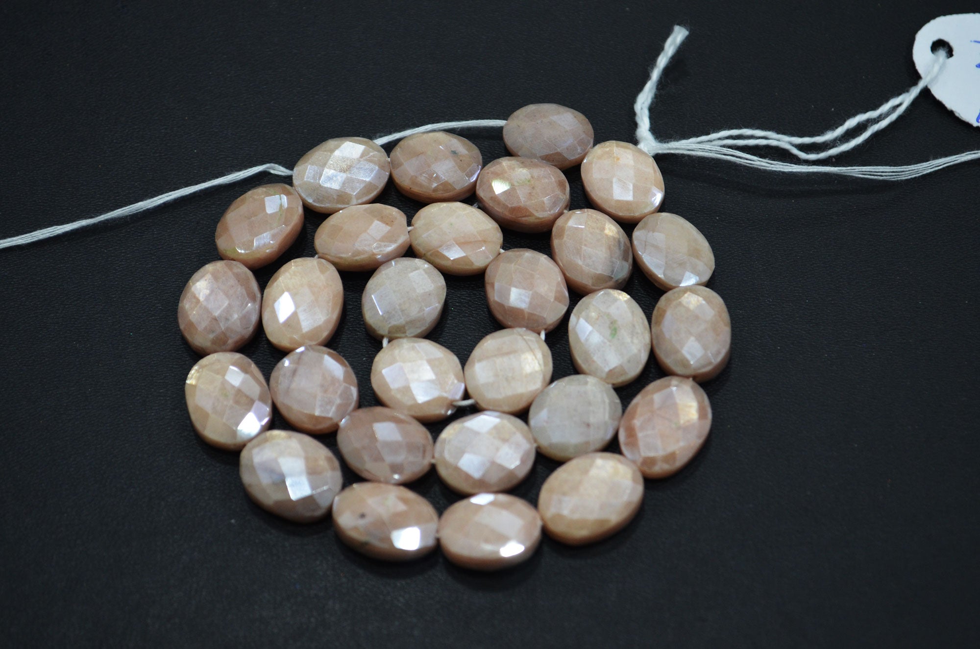 Mystic Caramel Moonstone Oval Shape Beads , 16 Inches , 11.50x14.50 - 12x14.50 mm , 32379