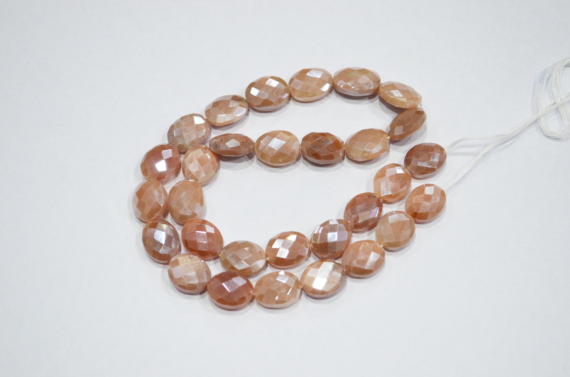 Mystic Caramel Moonstone Oval Shape Beads , 16 Inches , 11x14 - 11.50x15 mm , 32380