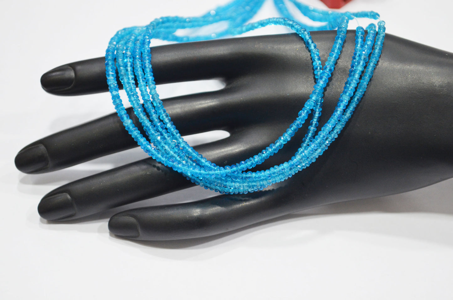 Neon Apatite Faceted Rondelle Shape Beads , Sold By Strand , 13 Inches , 2 - 3.25 mm , 32387