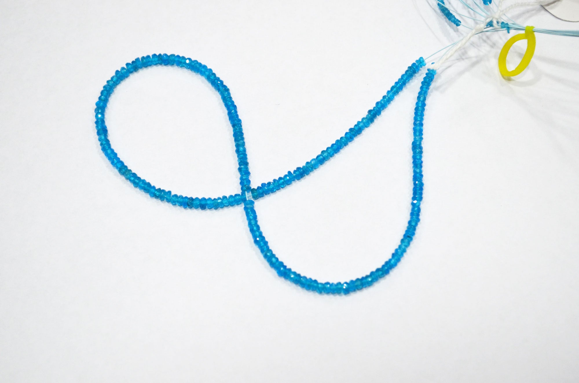 Neon Apatite Faceted Rondelle Shape Beads , Sold By Strand , 13 Inches , 2 - 3.25 mm , 32387