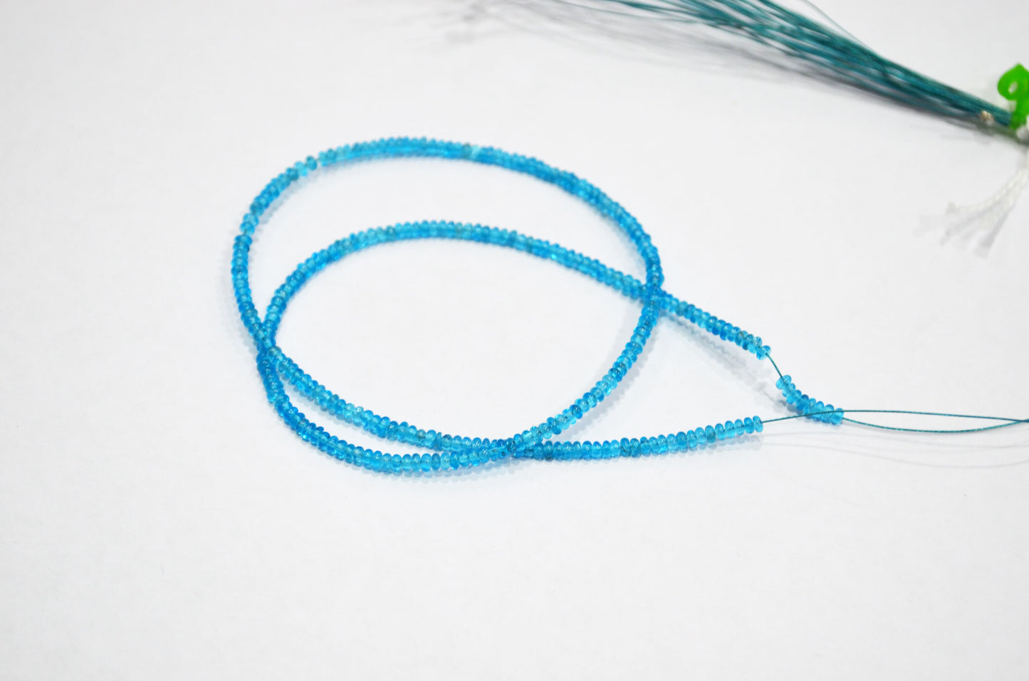 Neon Apatite Smooth Rondelle Shape Beads , Sold By Strand , 13 Inches , 2.50 mm , 32388