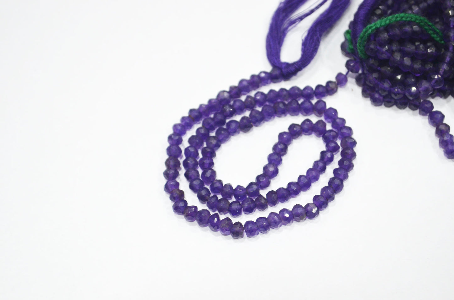 Amethyst Faceted Rondelle Shape Beads , Sold By Strand , 13 Inches , 4.50 mm , 32414