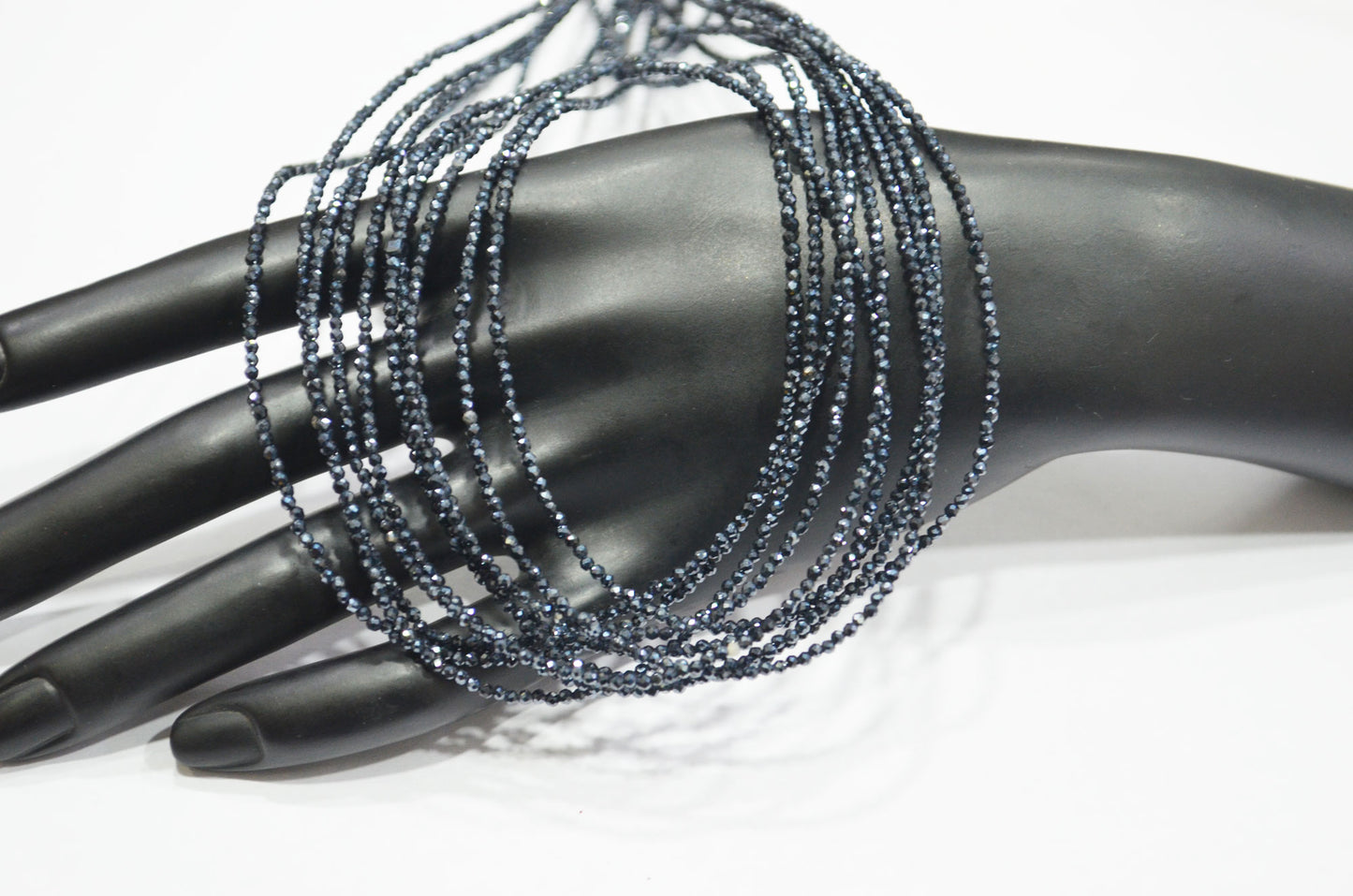 Mystic Diamond Coated Black Spinel Faceted Round Shape Beads , Sold By Strand , 15.50 Inches , 2 mm , 32417