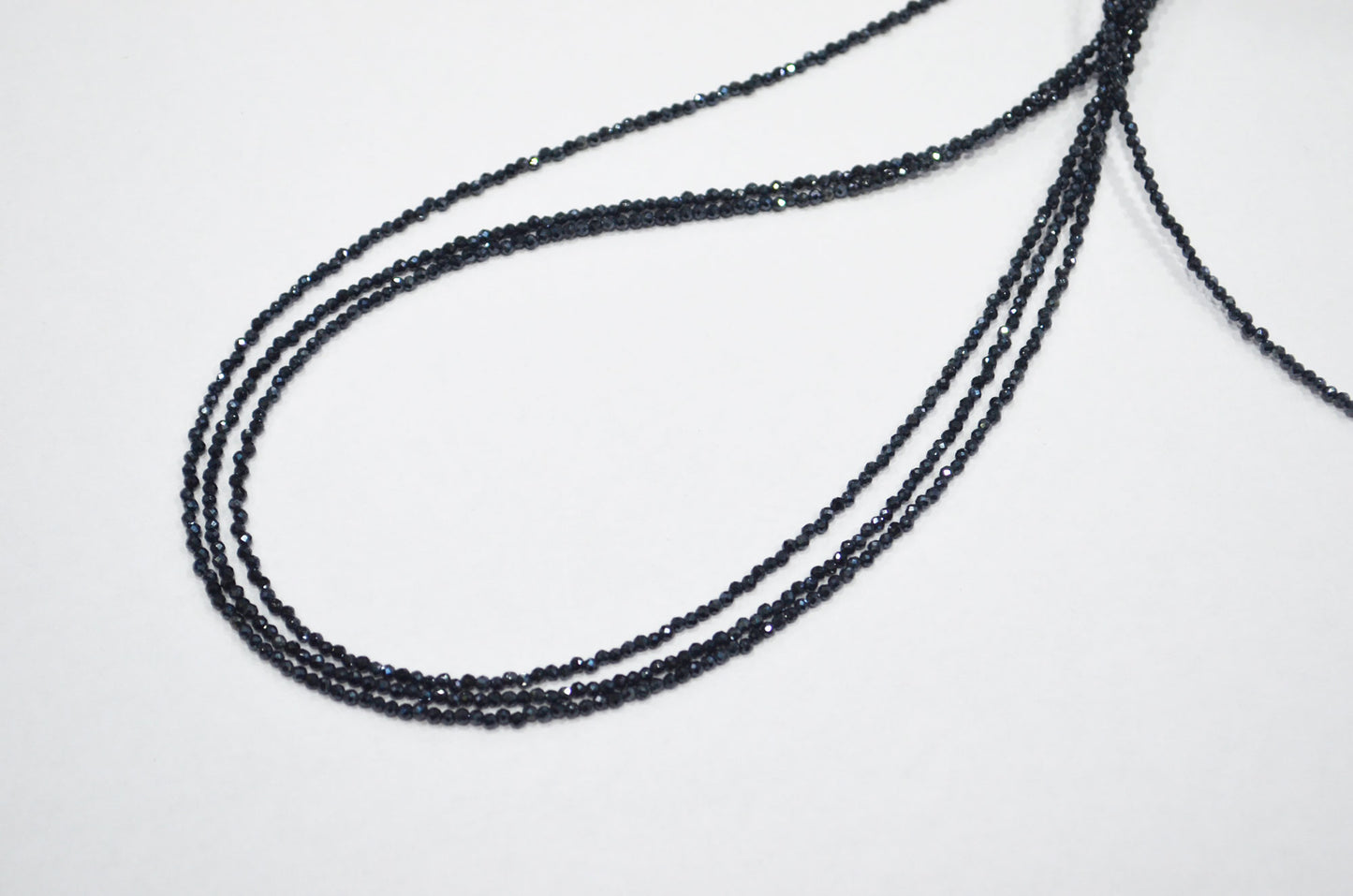 Mystic Diamond Coated Black Spinel Faceted Round Shape Beads , Sold By Strand , 15.50 Inches , 2 mm , 32417