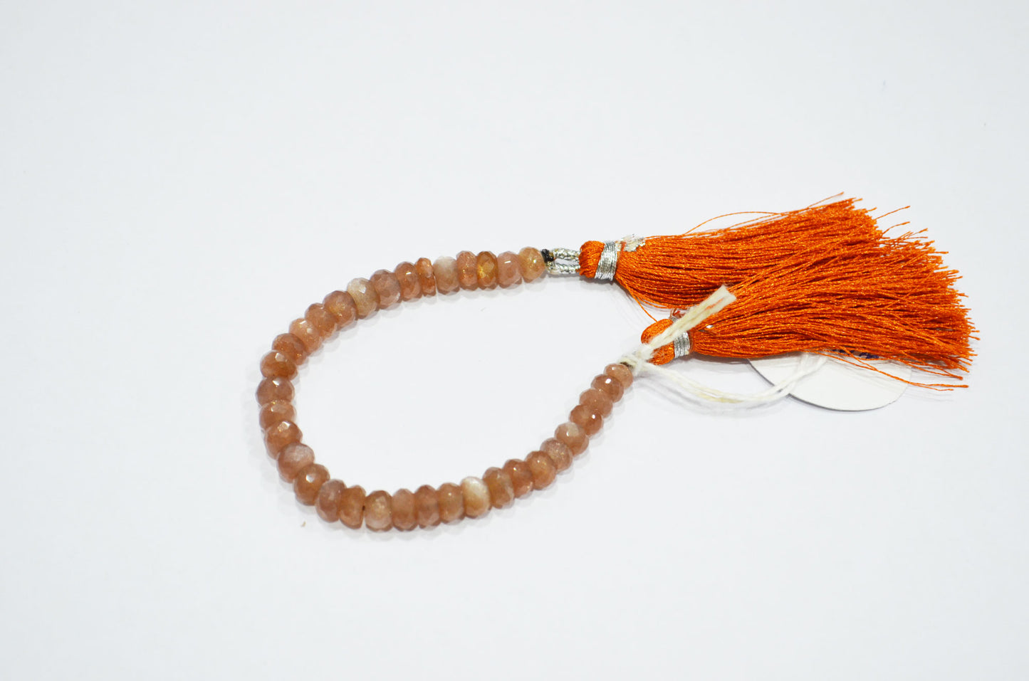 Chocolate Moonstone Faceted Rondelle Shape Beads , Sold By Strand , 5 Inches , 5 - 6 mm , 32587