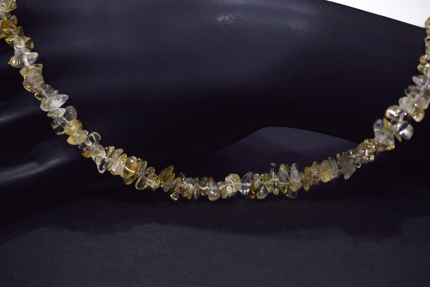 Natural yellow Citrine chip Necklace , Gemstones uncut chips Long Necklace , 5x7 mm and 4x7 mm , 32704
