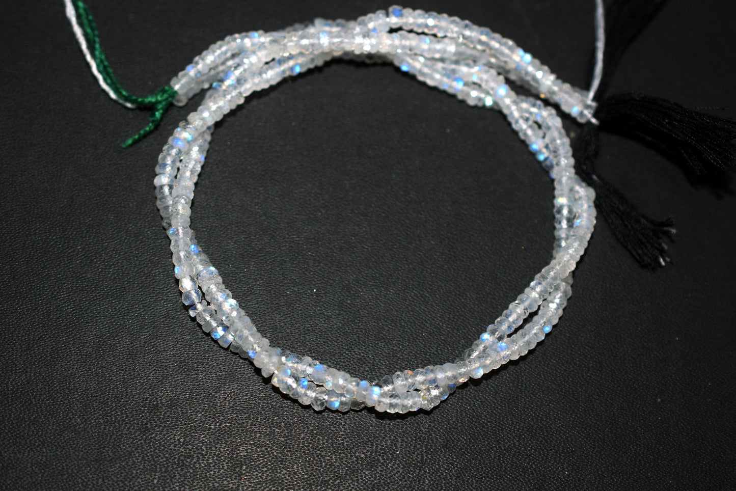 Rainbow Moonstone Faceted Tyre Shape Beads , Sold By Strand ,12 Inches , 4.00 mm , 32984
