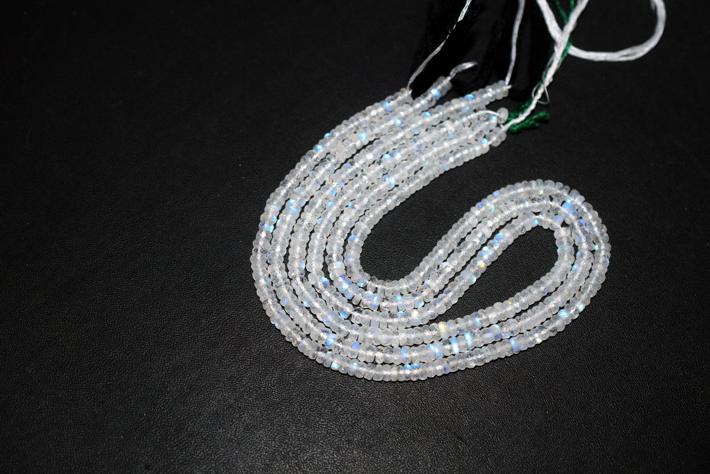 Rainbow Moonstone Faceted Tyre Shape Beads , Sold By Strand ,12 Inches , 5.50 mm , 32993