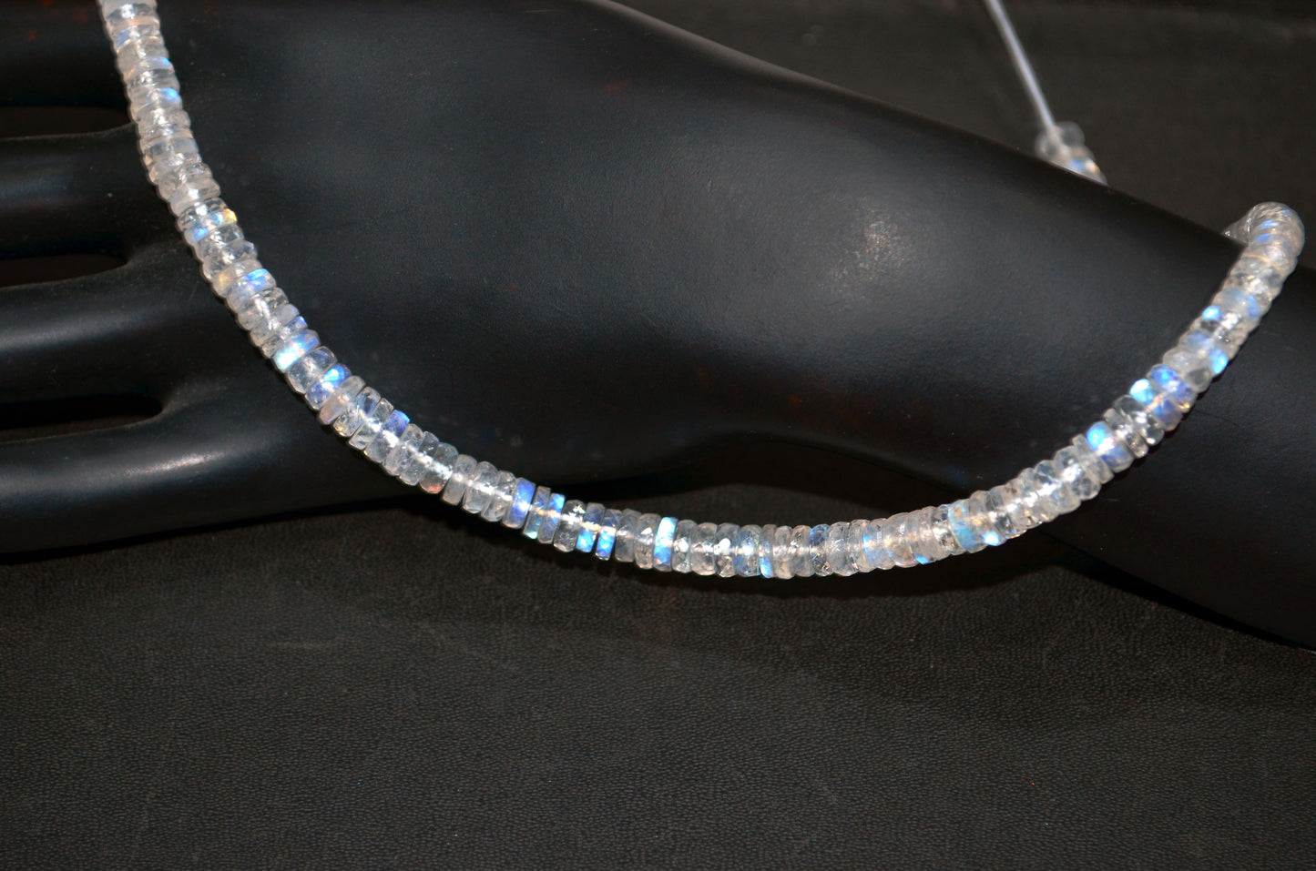 Rainbow Moonstone Faceted Tyre Shape Beads , Sold By Strand ,15 Inches , 5.50-6.00 mm , 32995