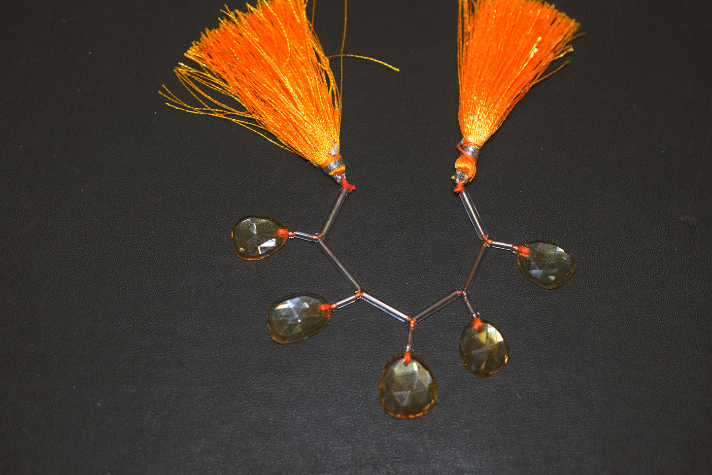 5 Pcs Natural Yellow Citrine Faceted Drop Beads Strand, Sold By Strand ,11x14-15x20mm , 33008