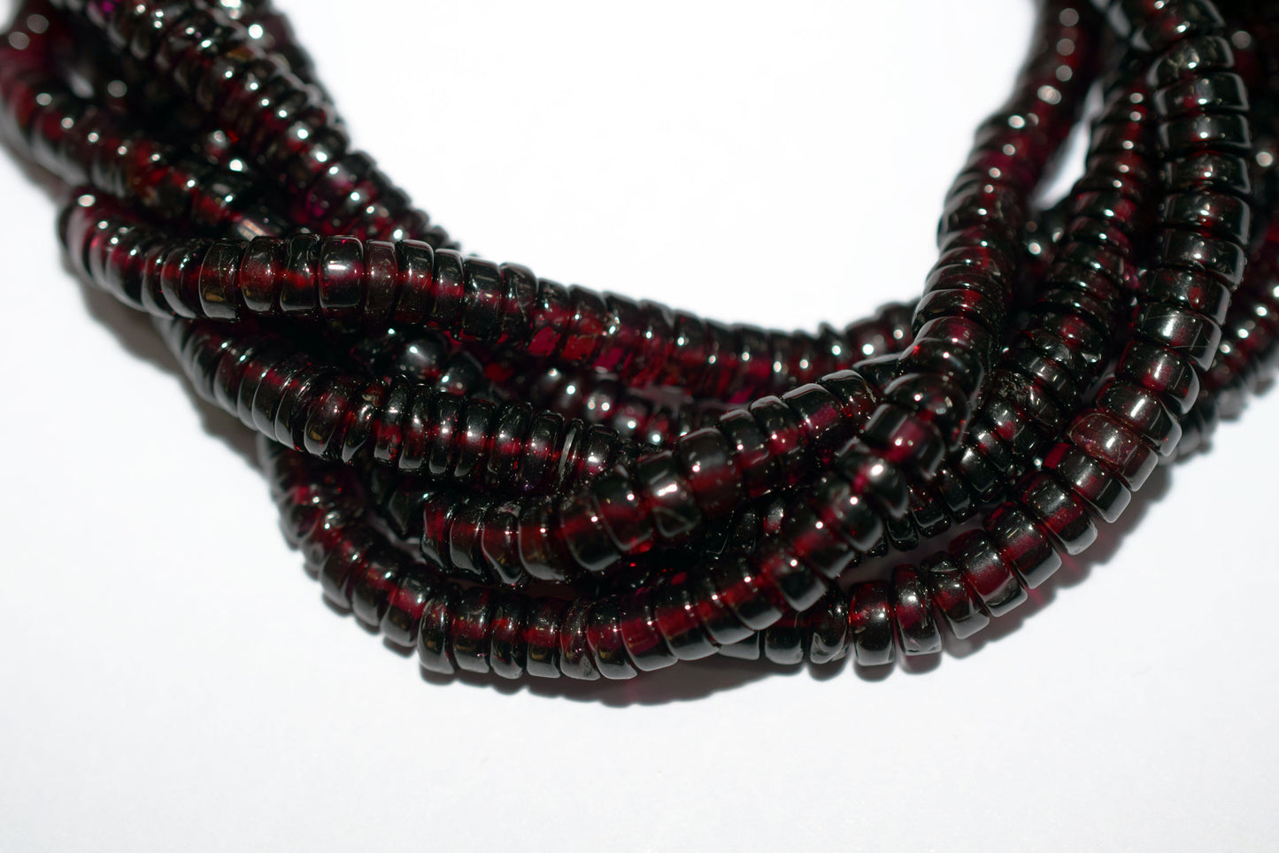 Natural Red Garnet Smooth Heishi Tyre Shape Beads ,Sold By Strand,16 Inches ,5.25-6.00mm , 33019
