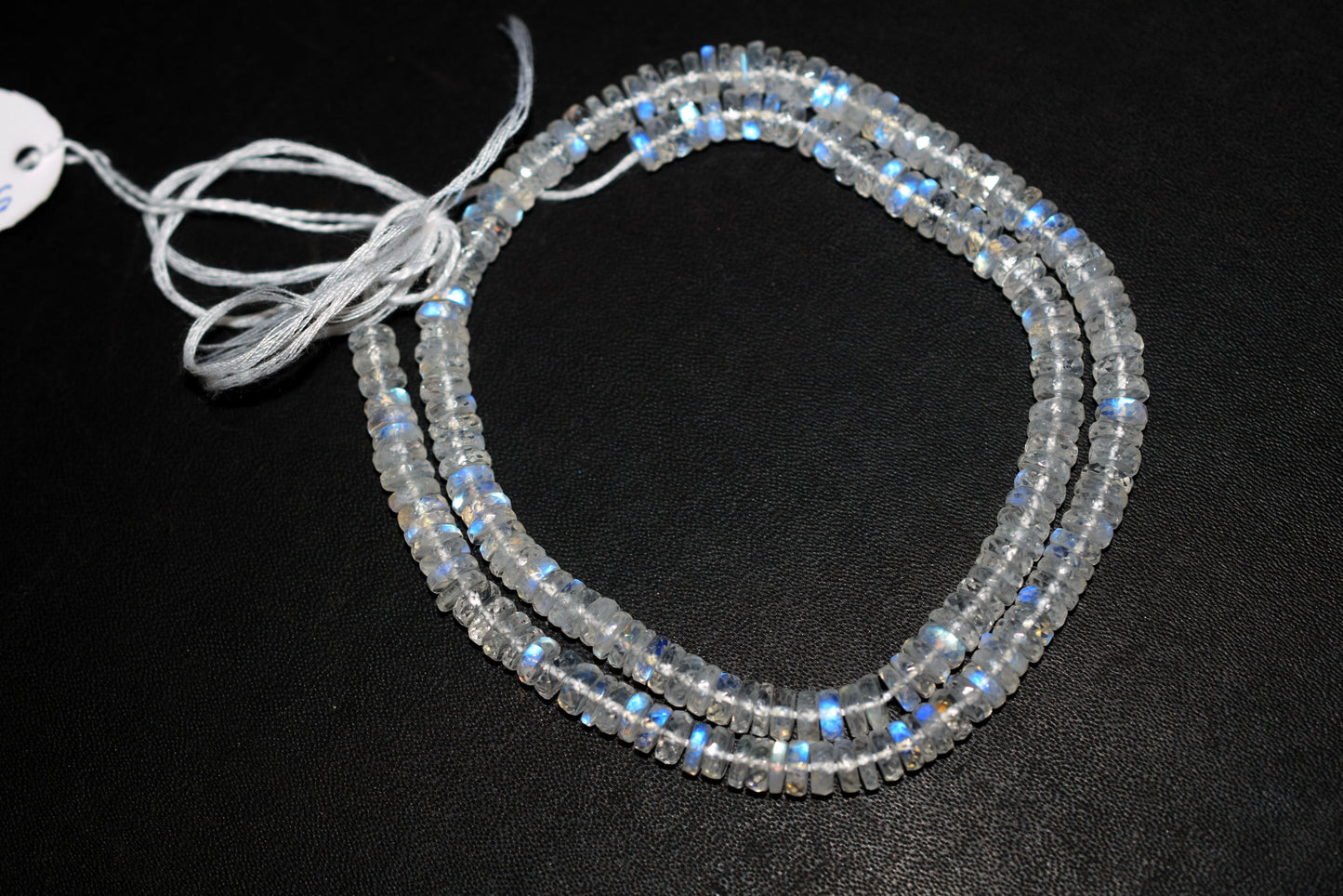 Rainbow Moonstone Faceted Tyre Shape Beads , Sold By Strand ,16 Inches , 5.75mm , 33023
