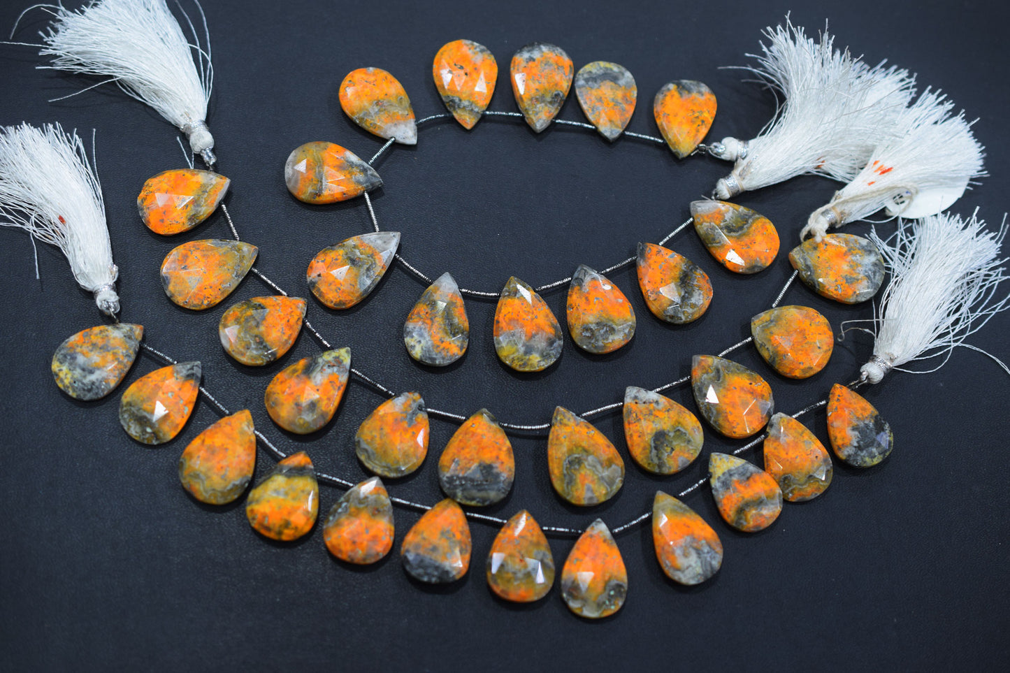 Natural Bumble Bee Smooth Pear Shape Briolettes , Sold By Strand , 16x20 - 17x24 mm , 8 Inches , BL-6485B