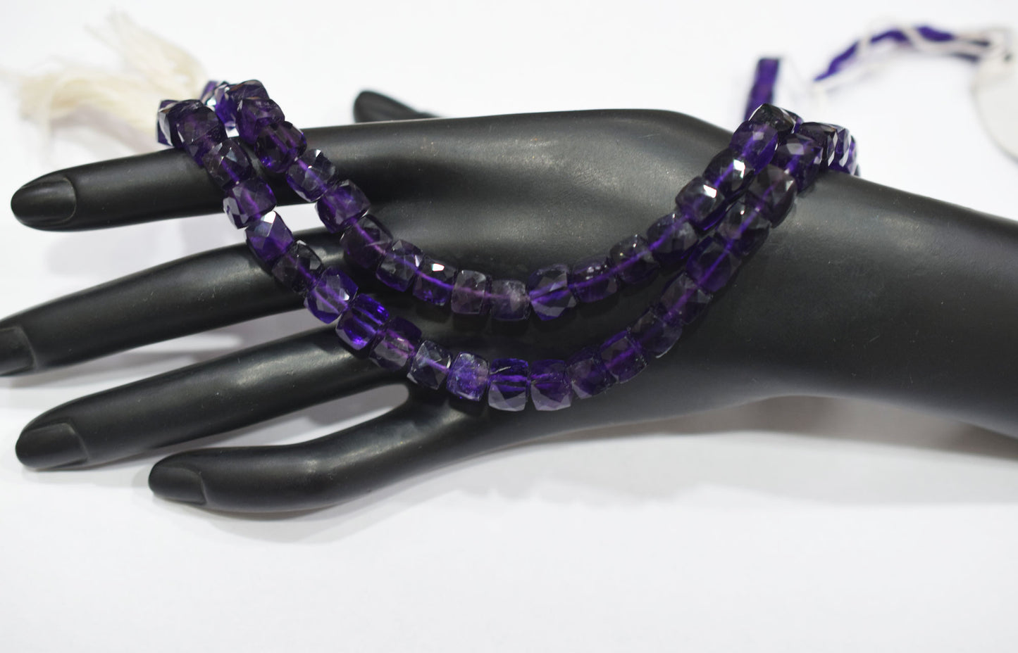 Natural Amethyst Faceted 3D Box Shape Beads , Sold By Strand , 7.50 mm , 10 Inches , BL- 6696