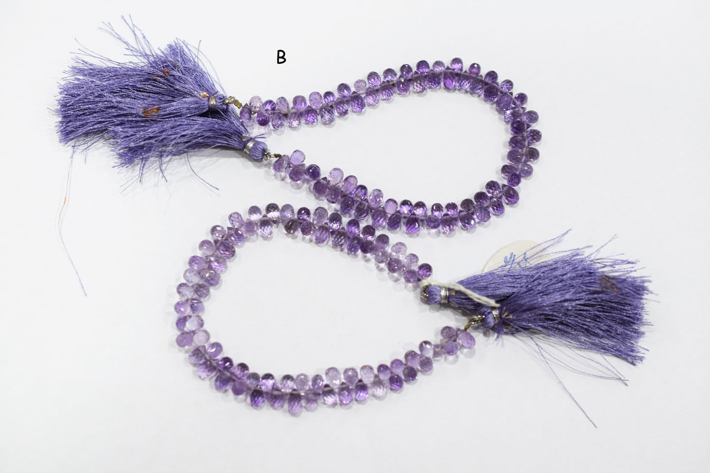 Natural Pink Amethyst Faceted Tear Drops Shape Briolettes , Sold By Strand , 4.25x6 - 4.25x6 mm , 8" , BL- 6714