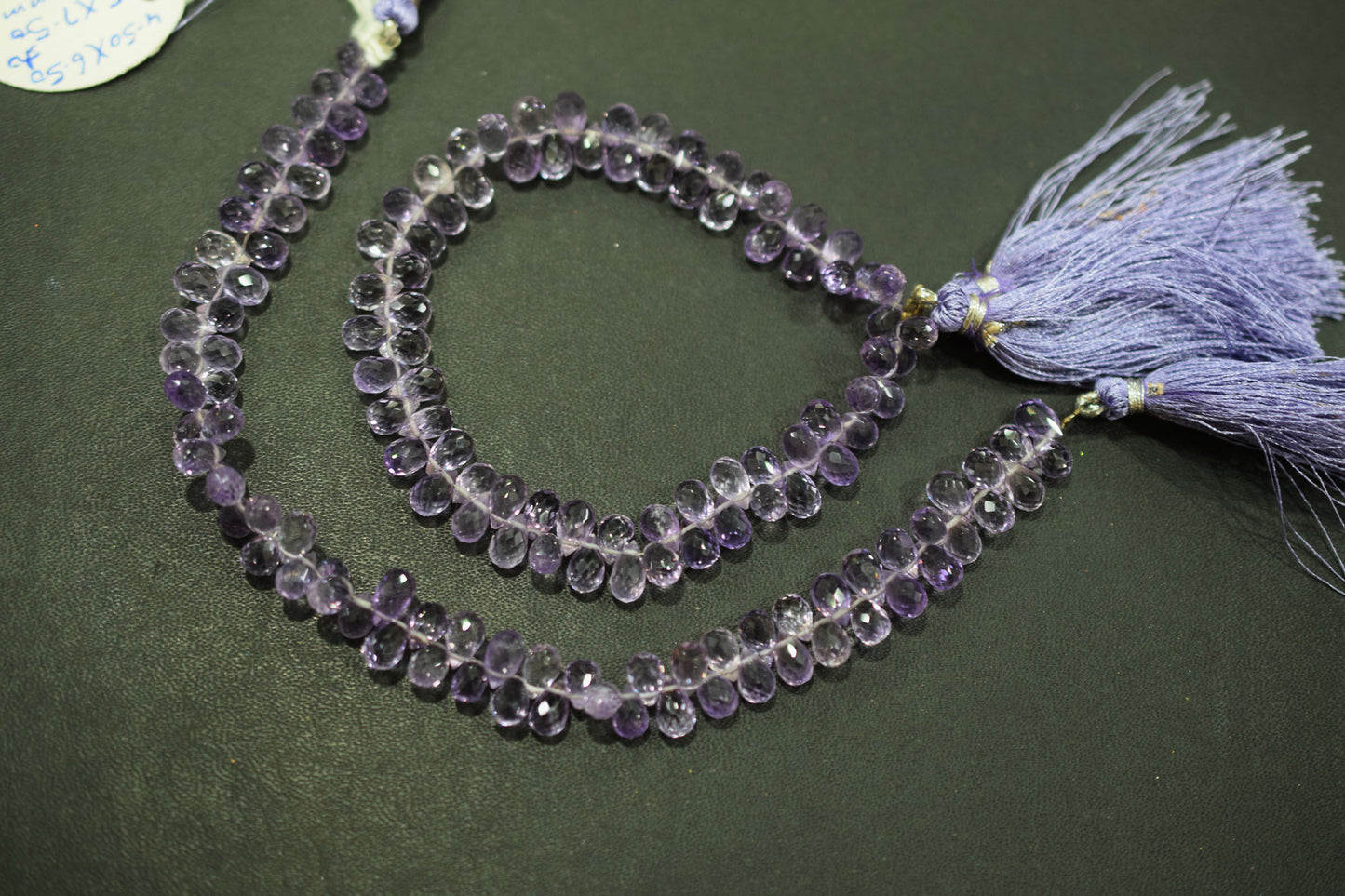 Natural Pink Amethyst Faceted Tear Drops Shape Briolettes , Sold By Strand , 4.25x6 - 4.25x6 mm , 8" , BL- 6714