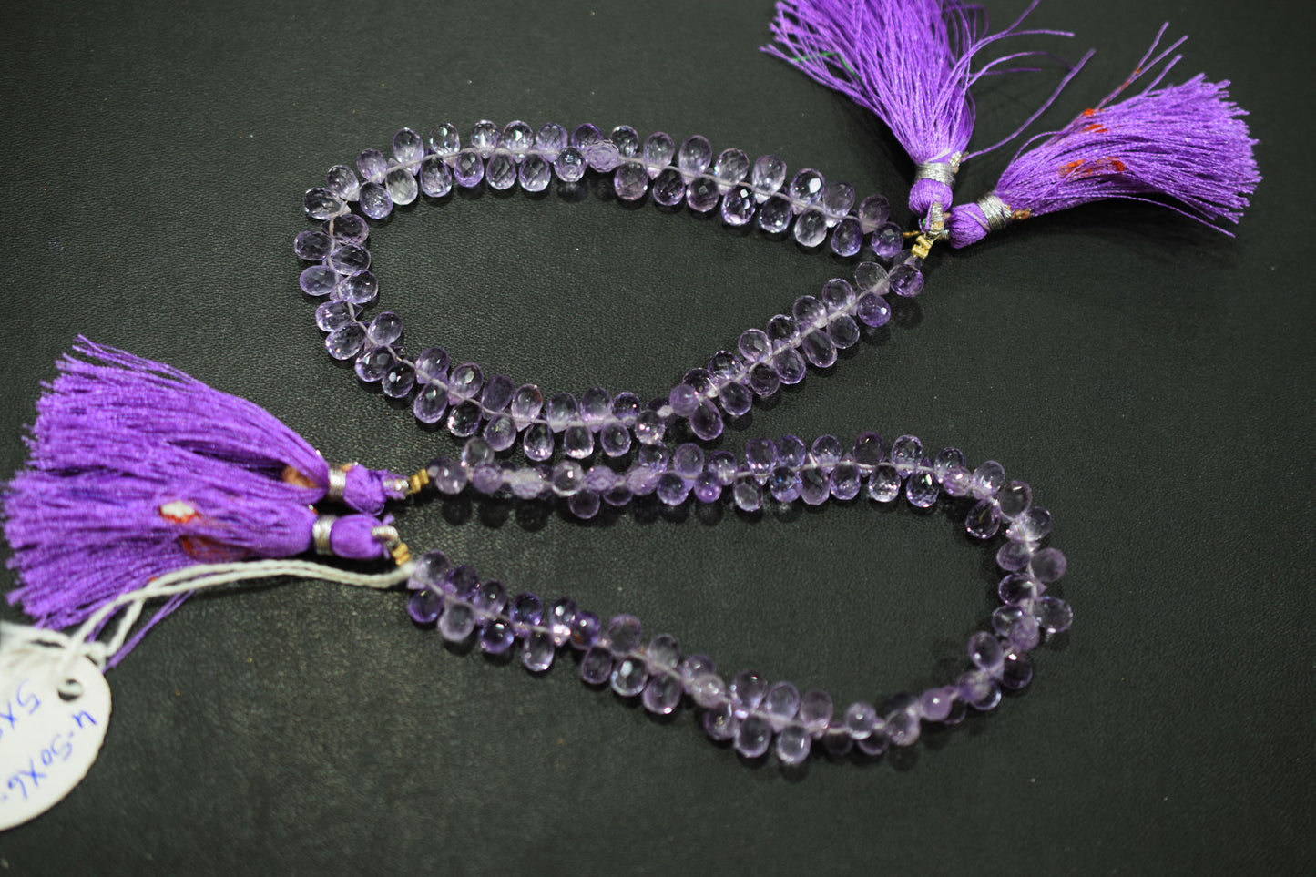 Natural Pink Amethyst Faceted Tear Drops Shape Briolettes , Sold By Strand , 4.50x6 - 5x8 mm , 8" , BL- 6716