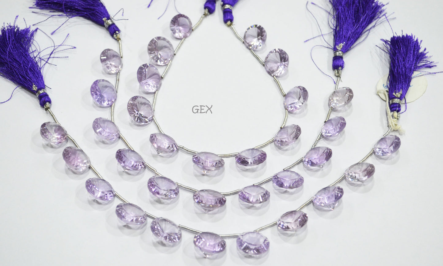 Pink Amethyst Concave Cut Coin Shape Beads , 14 - 16.50 mm , 8.50 Inches , BL-2731