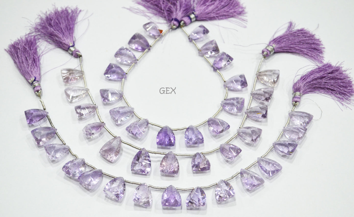 Pink Amethyst Concave Cut Nail Shape Beads , 11x15 - 12x16 mm , 8 Inches , BL-2746