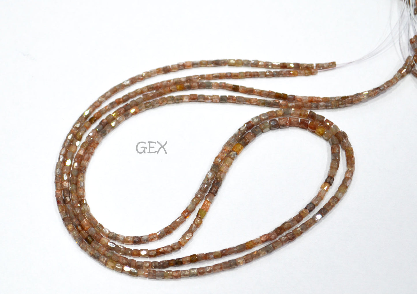 Red Diamond Fancy Snake Finish Box Shape Beads , Red Diamond Box Shape Faceted Beads , 1.25x1.50 mm 15 Inches , DD-001