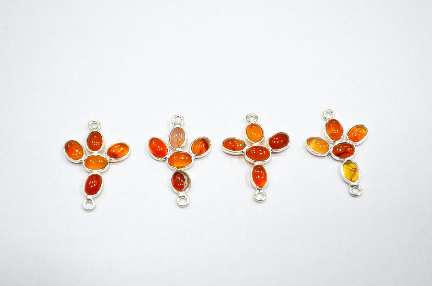 Carnelian Smooth Spacer Charm Connector , Sold By Piece , 2 - 2.50 cm , RB-6051