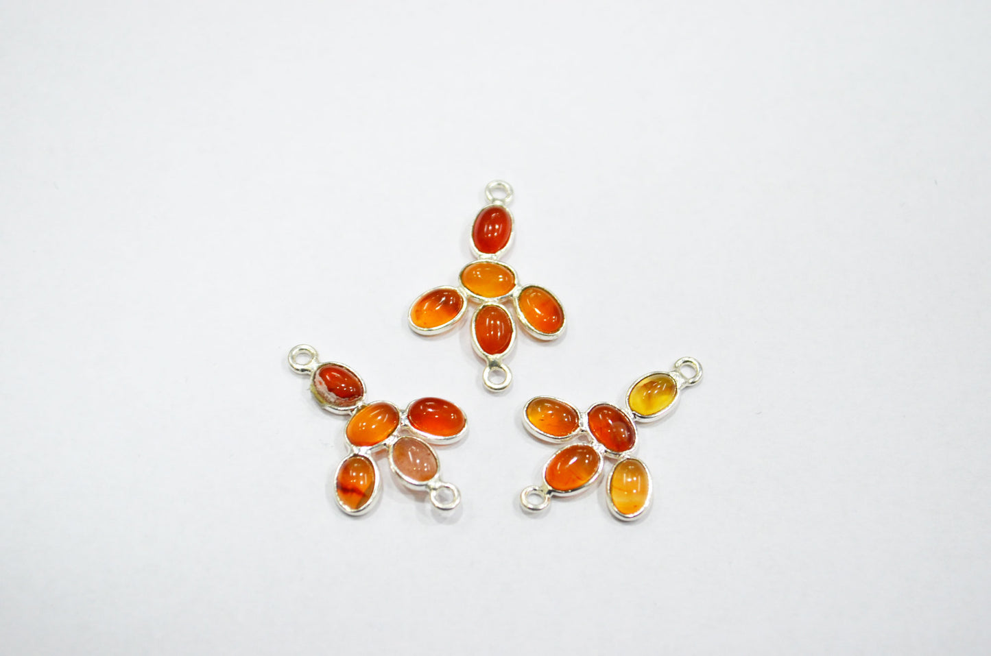 Carnelian Smooth Spacer Charm Connector , Sold By Piece , 2 - 2.50 cm , RB-6051