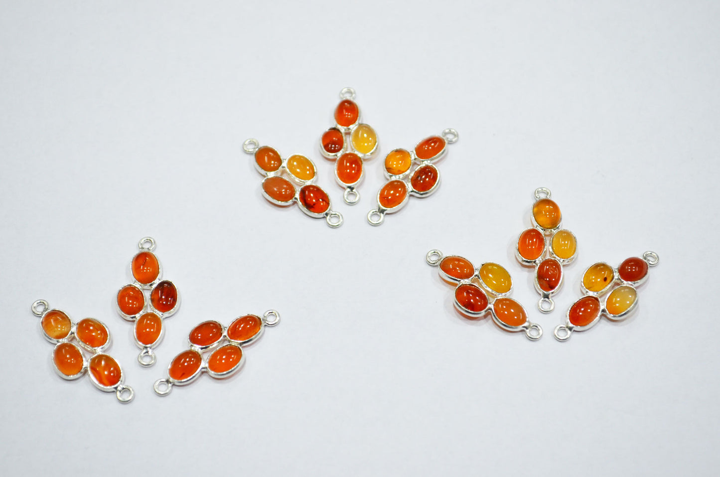 Carnelian Smooth Spacer Charm Connector , Sold By Piece , 2.50 cm , RB-6055