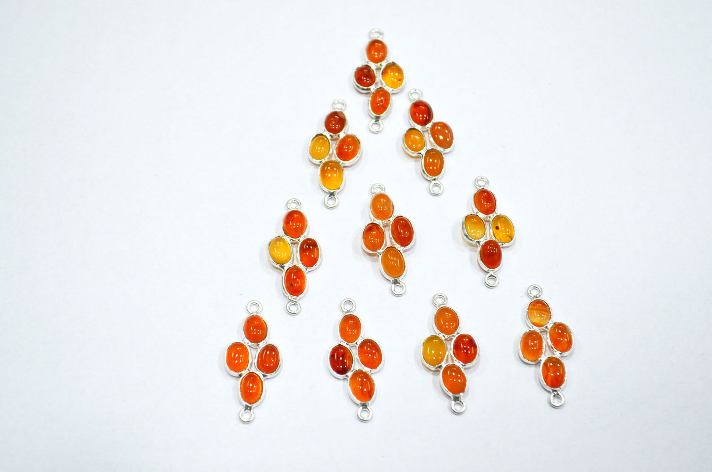 Carnelian Smooth Spacer Charm Connector , Sold By Piece , 2.50 cm , RB-6055