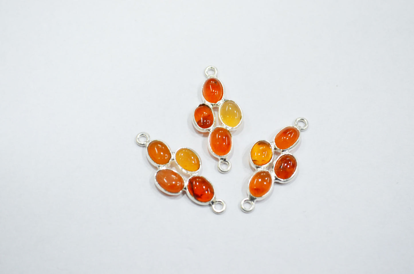 Carnelian Smooth Spacer Charm Connector , Sold By Piece , 2.50 cm , RB-6055