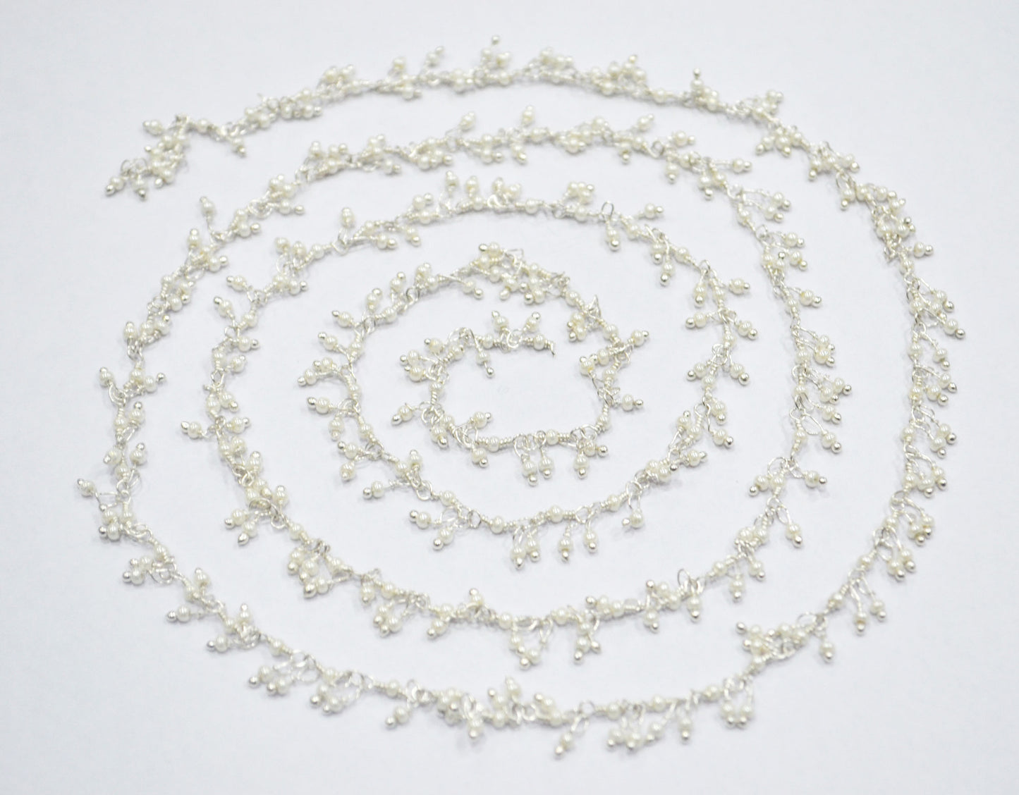 Pearl Hydro Quartz Smooth Rondelle Shape Grape Chain , Pearl Hydro Quartz Dangling Wire Wrapped Chain , 2.50 mm , RB-6394