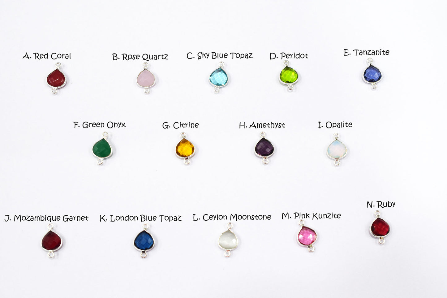 Multi Color Hydro Glass Faceted Heart Shape Connector , Sold By Piece , 11x11 mm , RB-6450B