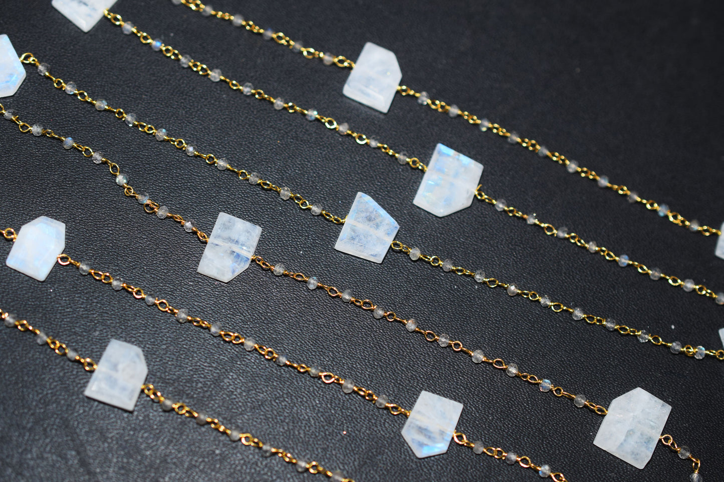 Labradorite Faceted Round Shape Rosary Beaded Chain , Sold By Foot , 2 mm , RB-6553