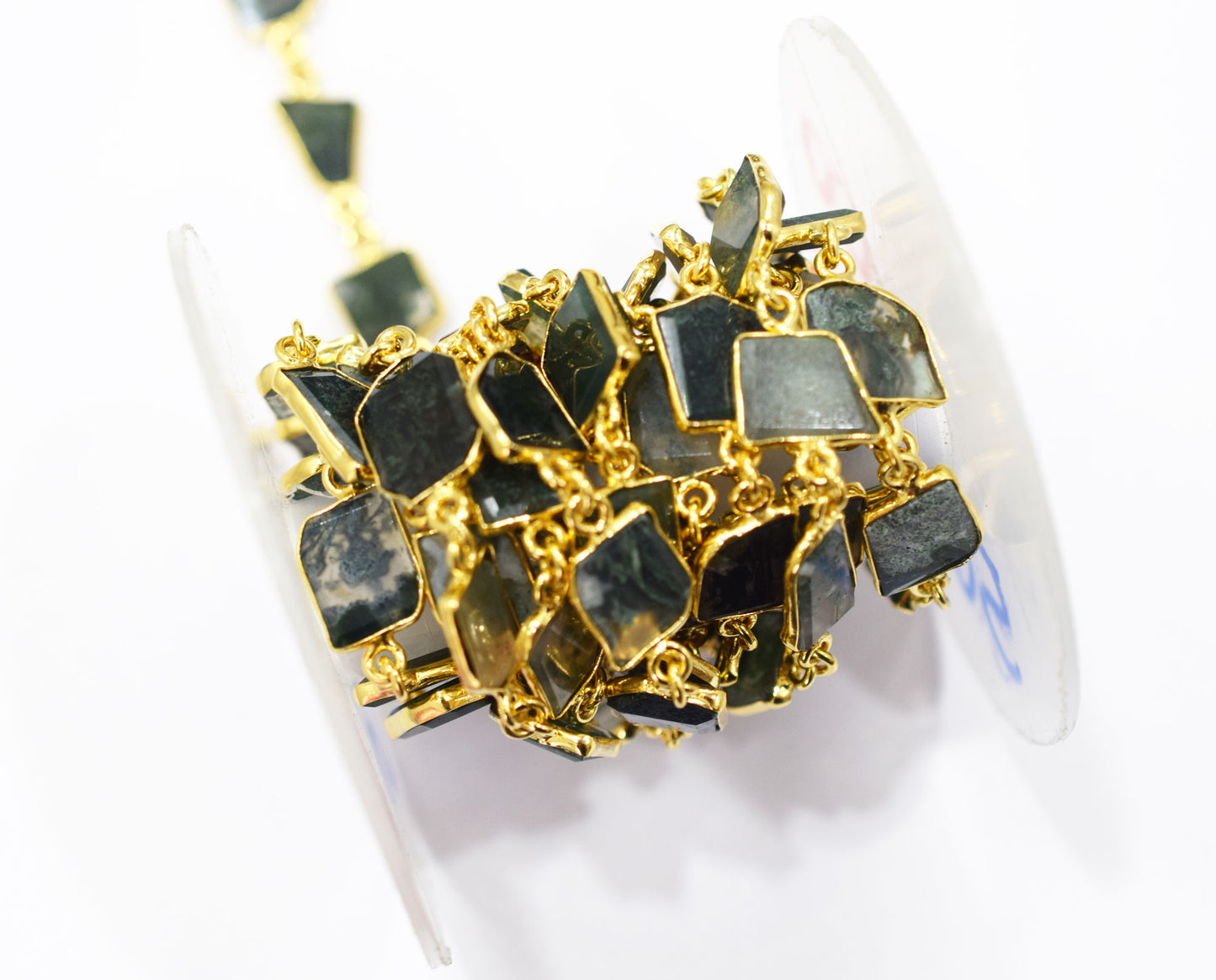 Ocean Jasper Fancy Cut Shape Connector Chain , 11 - 13 mm , RB-6581