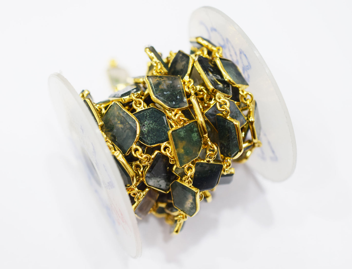 Ocean Jasper Fancy Cut Shape Connector Chain , 13 - 16 mm , RB-6590