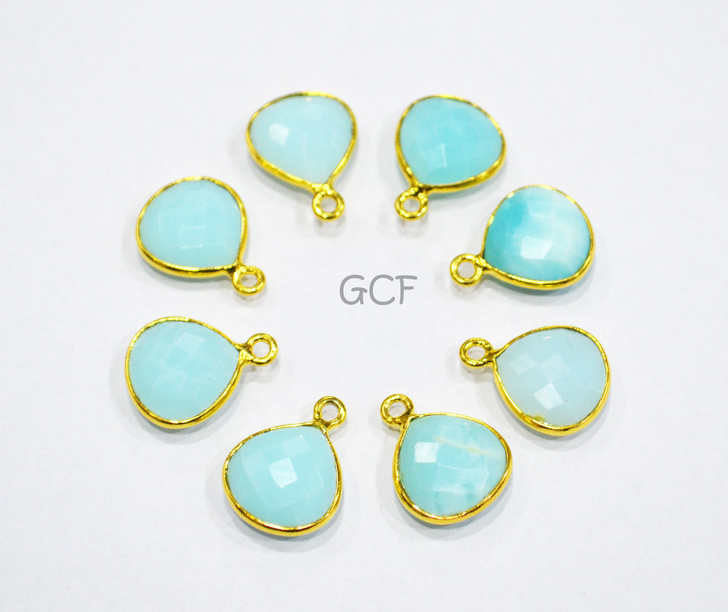 Blue Peruvian Opal Faceted Heart Shape Connector , Peruvian Opal Single And Double Bail Bezel Connector , Sold By Piece , 13 mm , RB-7017