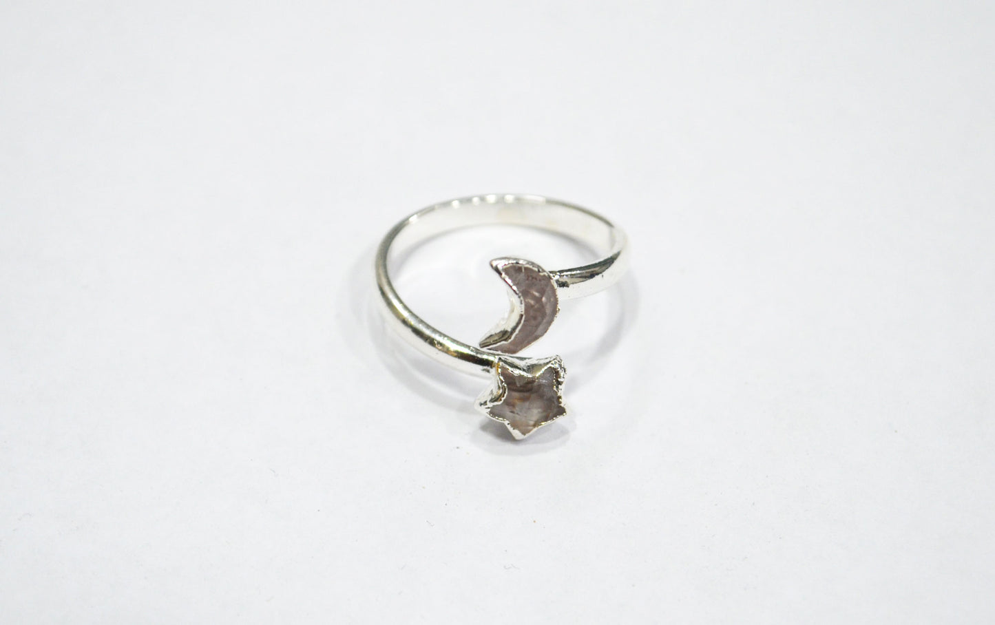 Rose Quartz Fancy Shape Ring , Rose Quartz Faceted Ring , January Birthstone Ring , Upper Adjustable Ring , RB-7352